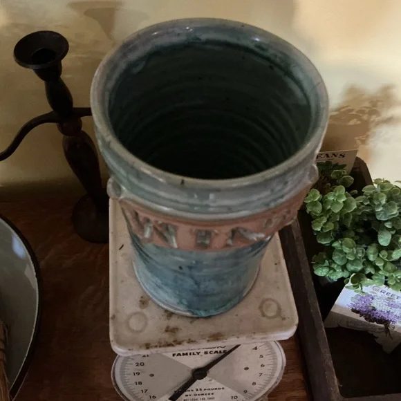 Handmade Glazed Pottery Wine Chiller - Picture 6 of 15